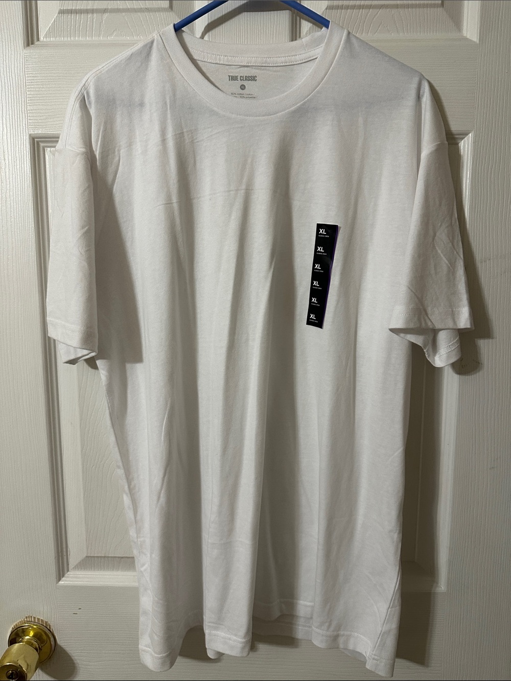 True Classic Men’s Short Sleeve Crewneck T-Shirt - White